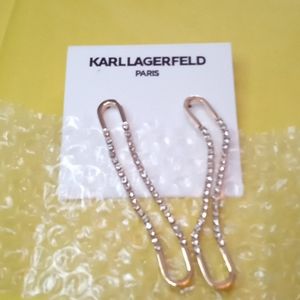 Karl Lagerfeld White Gold tone or Yellow Gold tone..